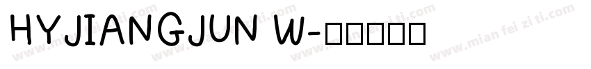 HYJIANGJUN W字体转换